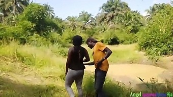 African Farmer Okoro Engages In Public Sex With An Attractive Local Woman, Hidden By Her Husband'S Brother And Captured On Camera. Watch The Full Video On Red