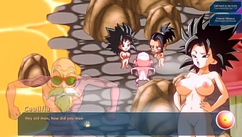 Busty Saiyan Goddesses And Bulma'S Enormous Breasts In Kame Paradise 3
